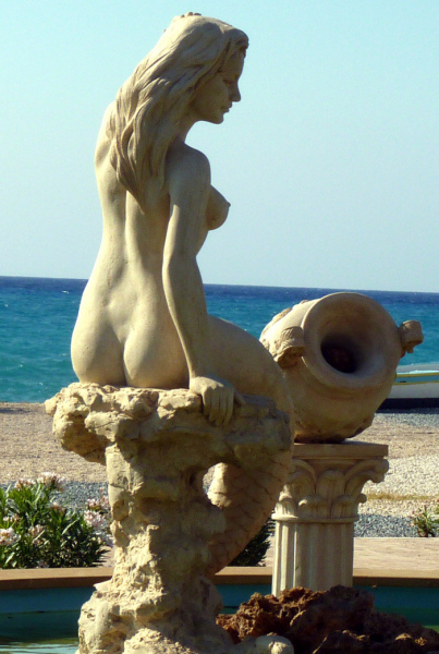 Cyprus Mermaid near Agia Marina Chrysochous.  Photo by Catherine Champernau.  All Rights Reserved.