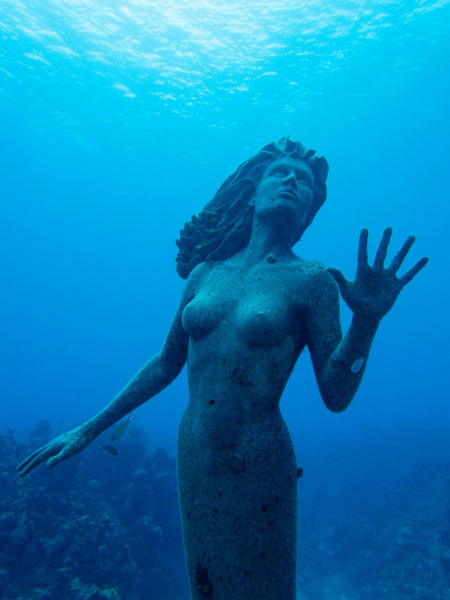Amphitrite, Mermaid of Grand Cayman.  Photo © by Lauren Dombowsky.
