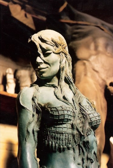 'Atlante' Mermaid Sculpture clay original.  Photo © by Amaryllis.