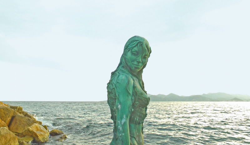 Mermaid Atlante in Port Canto, Cannes.  Photo © by Philip Jepsen