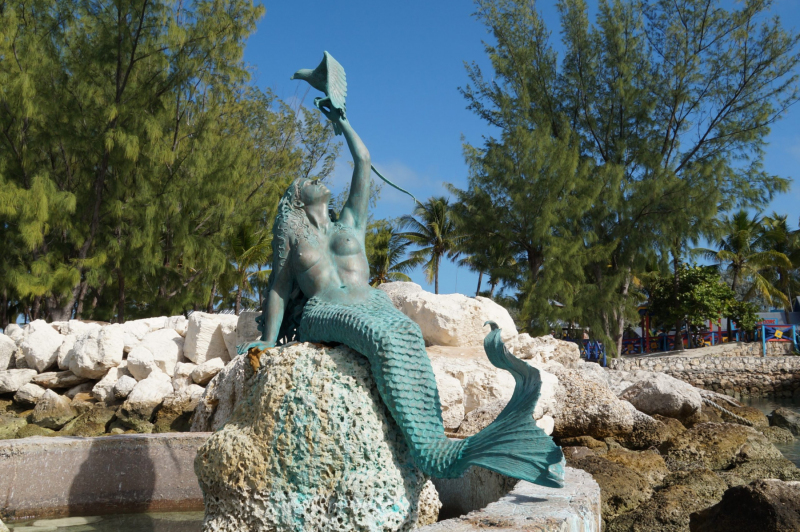 Mermaid Caylana of Coco Cay.  Photo © by Tim Exner.