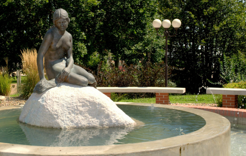 Kimballton Mermaid  statue and Fountain
