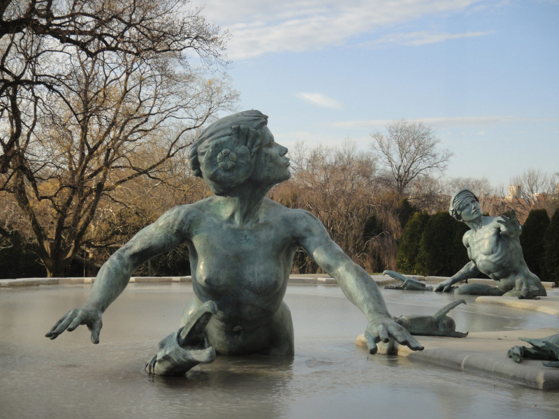 Fountain of Life at NY Botanical Gardens.  Photo © by Cristina Vinatoriu.