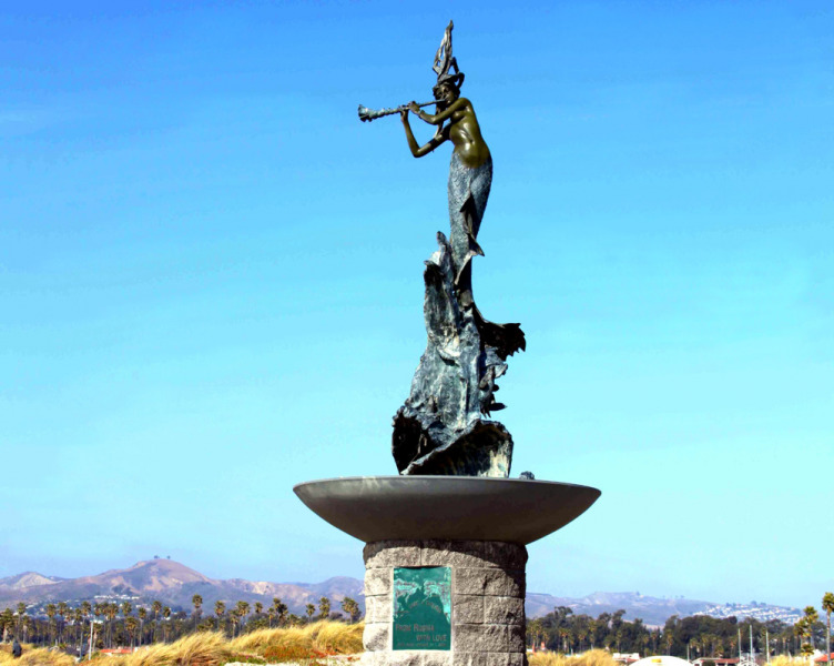 Russian Mermaid statues at Soter Point in Ventura, California