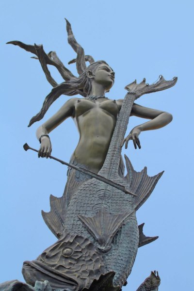 Mermaid Cellist Sculpture at Soter Point.  Photo © by Sunny Oberto.