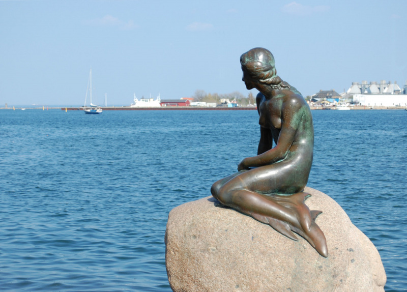 The Little Mermaid Statue in Copenhagen. Photo by James Bilbrey.