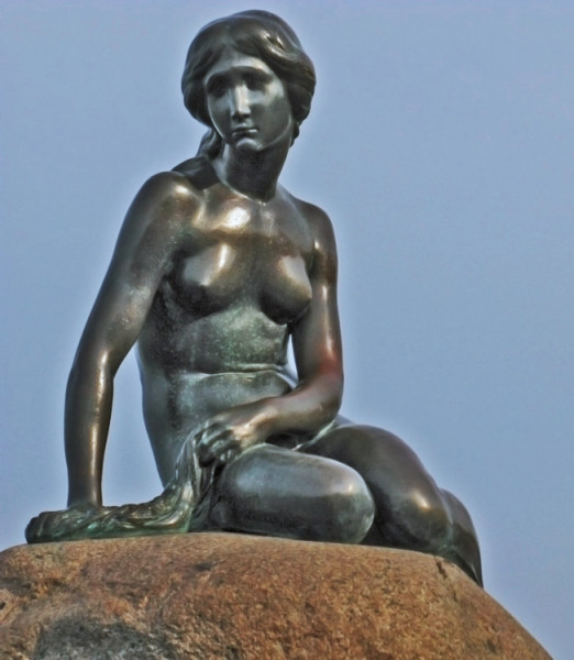 The Little Mermaid Statue in Copenhagen.  Photo by Rodolfo Puig.