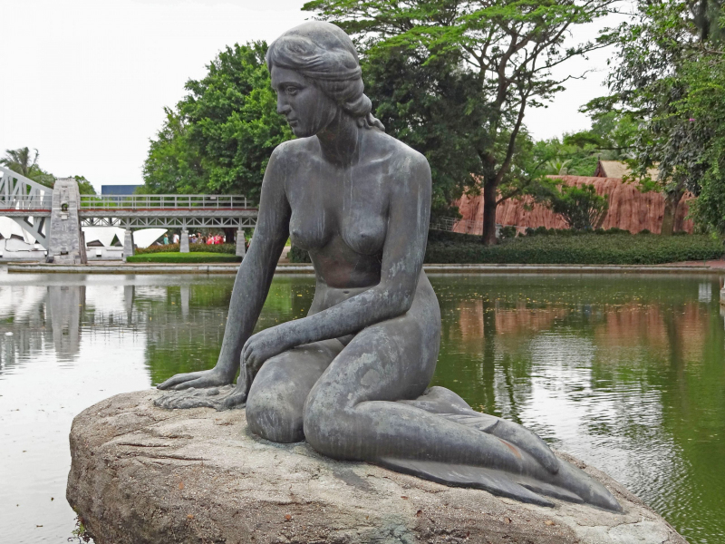 The Little Mermaid in Shenzhen's Window of the World Park.  Photo © by Blair Yu.