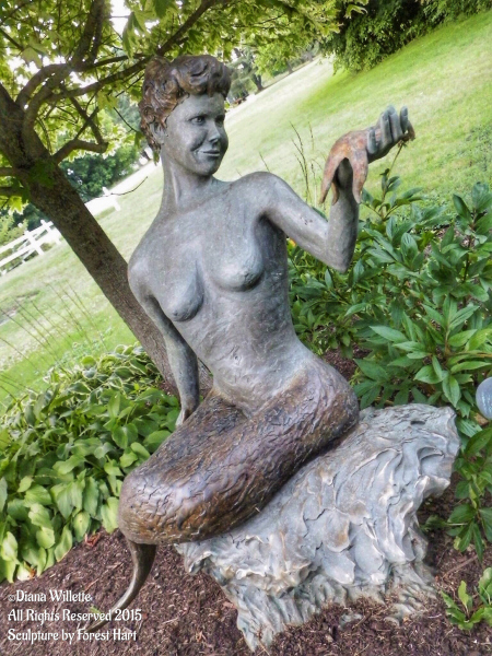 The Lorelie Mermaid in Unity, Maine.  Photo © by Diana Willette.