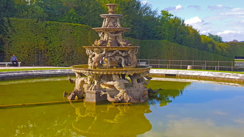 The Pyramid Fountain at Versailles.  Photo © by Philip Jepsen.