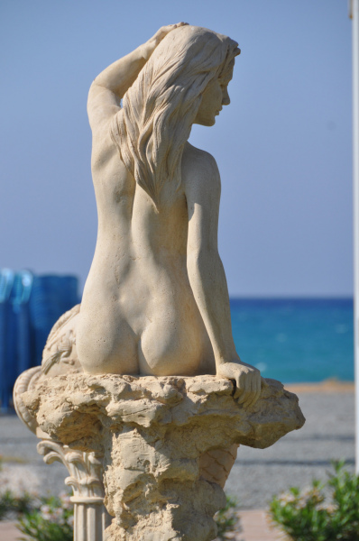 Cyprus Mermaid Fountain.  Photo by Catherine Champernau.  All Rights Reserved.