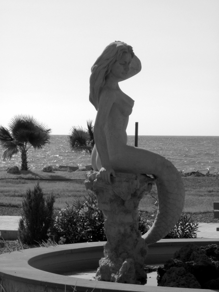 Cyprus Mermaid Fountain.  Photo by Catherine Champernau.  All Rights Reserved.