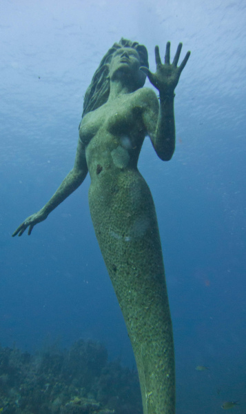 Amphitrite underwater mermaid sculpture