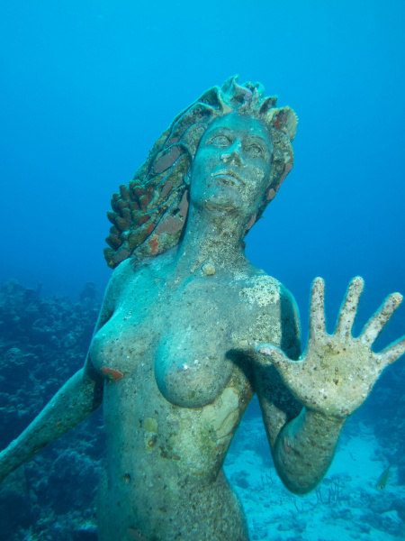 Amphitrite, Mermaid of Grand Cayman.  Photo © by Lauren Dombowsky.