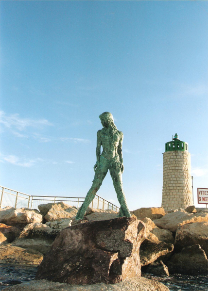 'Atlante' Mermaid Statue in Cannes.  Photo © by Amaryllis.