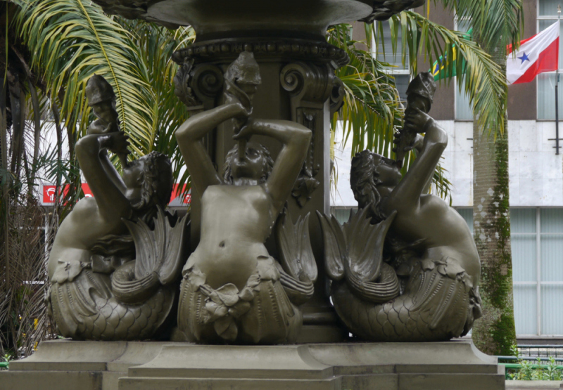 The Belém Mermaid Fountain.  Photo by Eric Royer Stoner.