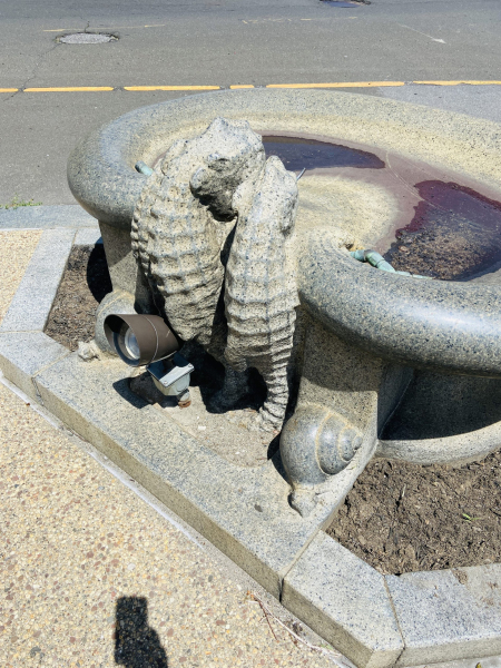 Nathaniel Wheeler Memorial Fountain in Bridgeport, CT.  Photo © by Adrienne Singleton.