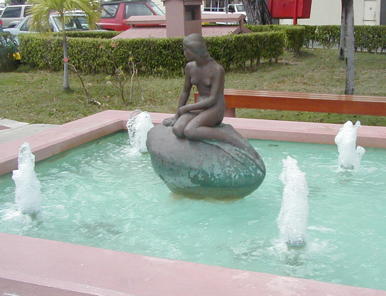 The Little Mermaid Statue on St. Thomas
