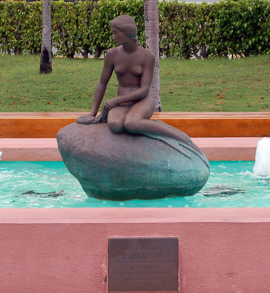 The Little Mermaid Statue on St. Thomas