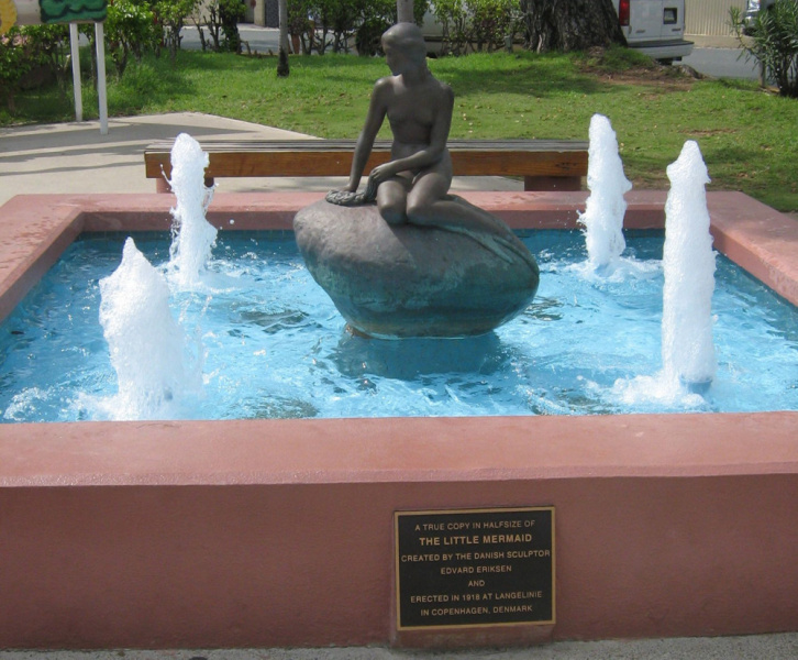 The Little Mermaid Statue on St. Thomas