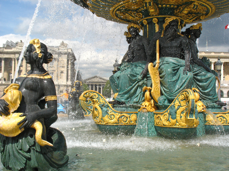 Tritons and Mermaids at Place de la Concorde.  Photo © by Marc H.
