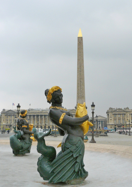 Mermaid at Place de la Concorde.  Photo © by Marie-Hélène Cingal