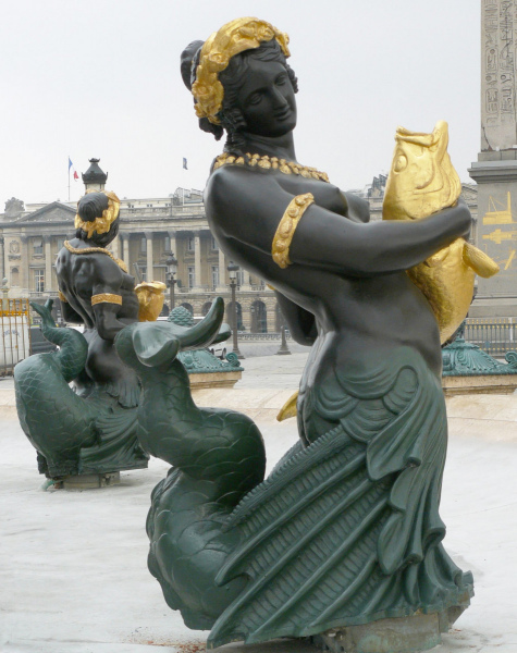 Mermaid at Place de la Concorde.  Photo © by Marie-Hélène Cingal