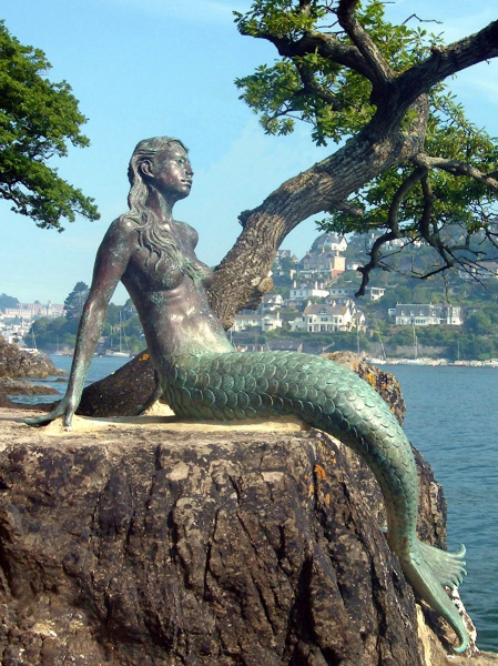Miranda, Mermaid of Dartmouth.   Photo by sculptor Elisabeth Hadley.
