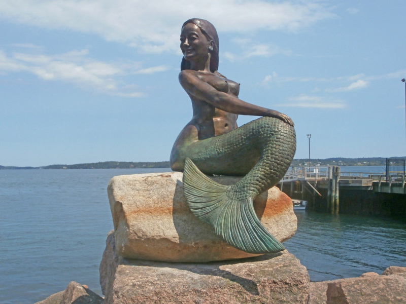 Nirena, Mermaid of Eastport.  Photo © by Meg Keay.