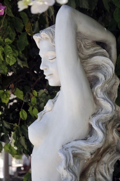 Mermaid Statue at Club & Hotel Letoonia.  Photo © by Derek Fleming.