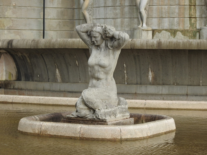 Mermaid at Fonte Luminosa in Lisbon.  Photo © by Philip Jepsen.
