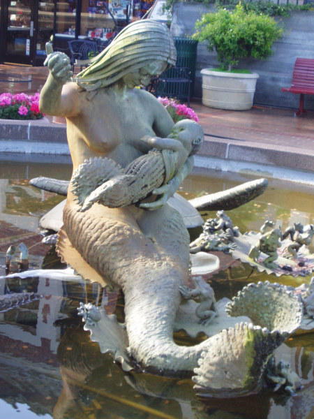 Mermaid Statues in Ghirardelli Square.  Photo © by Timothy Carroll.
