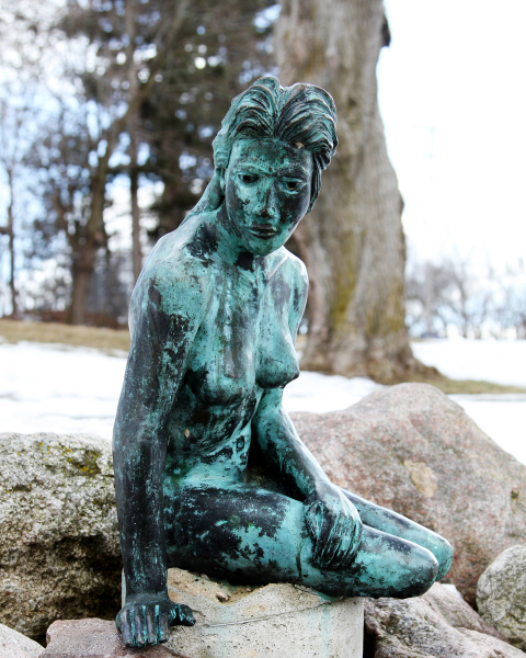 Greenville's Flat River Mermaid.  Photo © Catherine Behnke.