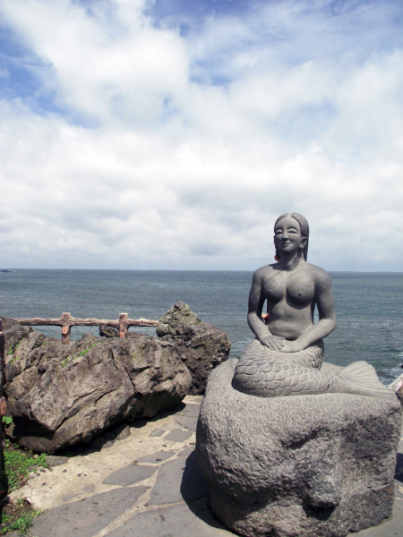 Jeju Mermaid by Dragon's Head Rock.  Photo byJean-Elise