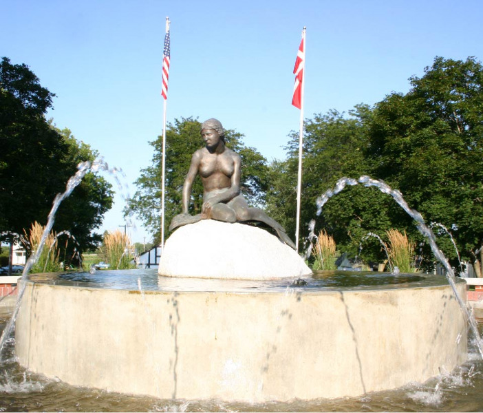 The Little Mermaid statue in Kimballton.  Photo by K Nelson.