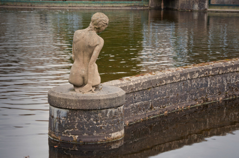 "Miranda" Mermaid Statue in Lancashire.  2010 photo by Boyd Harris.
