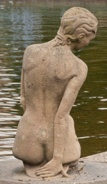 "Miranda" Mermaid Statue in Lancashire.  2010 photo by Boyd Harris.