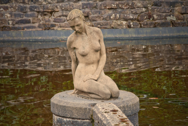 "Miranda" Mermaid Statue in Lancashire.  2010 photo by Boyd Harris.