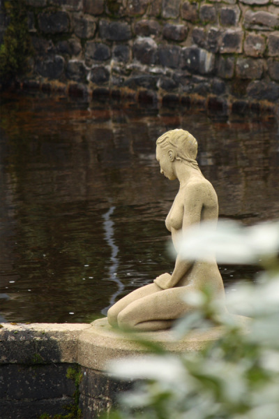 The mermaid statue at Langden Waterworks.  Photo © by Ministry
