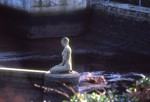 "Miranda" Mermaid Statue in Lancashire.  Photo by Tom Richardson.