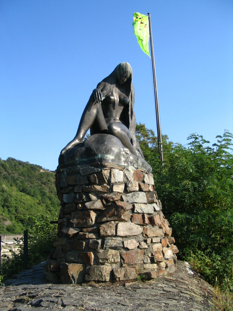 The Lorelei 16' Mermaid Statue in the Rhine Valley Mermaids of Earth