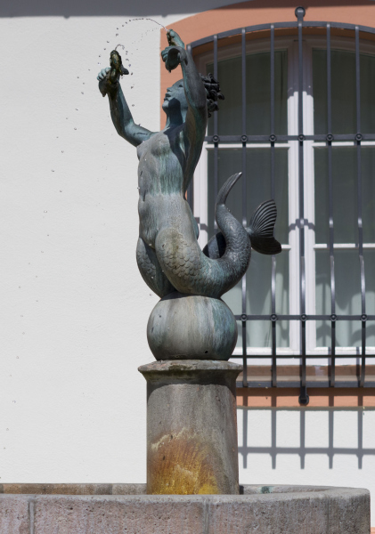 Mermaid Statue in Mainz, Germany.  Photo © Svenya Thundiyil