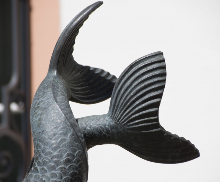 Tails of Mermaid Statue in Mainz, Germany.  Photo © Svenya Thundiyil