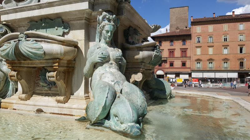 The Neptune Fountain in Bologna.  Photo © by Philip Jepsen.