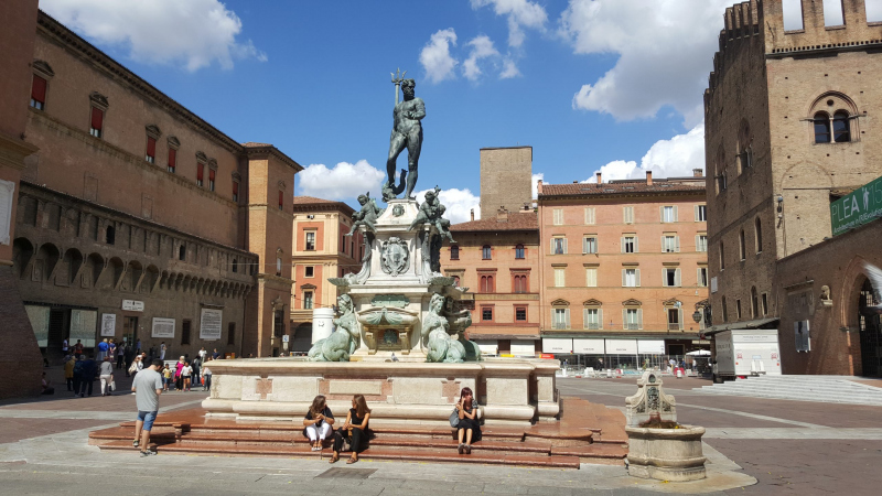 The Neptune Fountain in Bologna.  Photo © by Philip Jepsen.