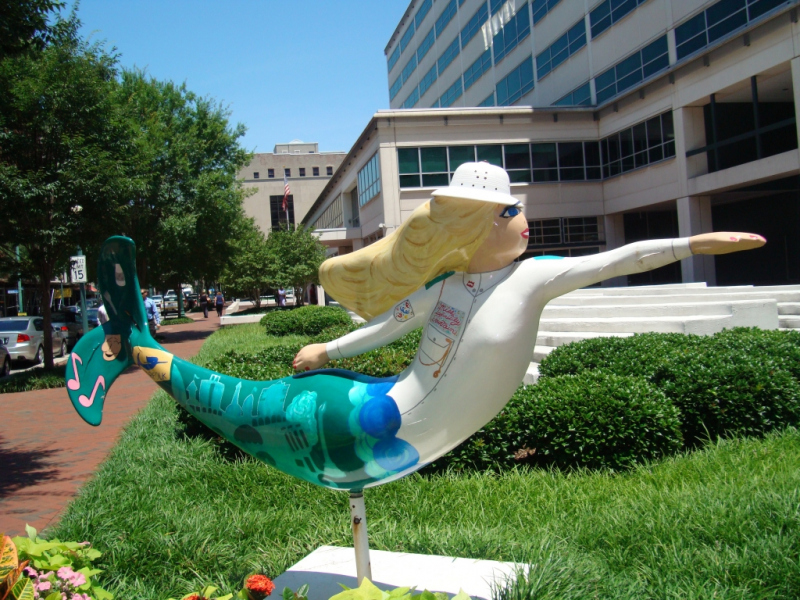 Norfolk Mermaid.  Photo © by Kevin Girard.