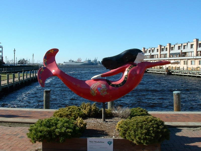 Norfolk Mermaid.  Photo © by Kevin Girard.