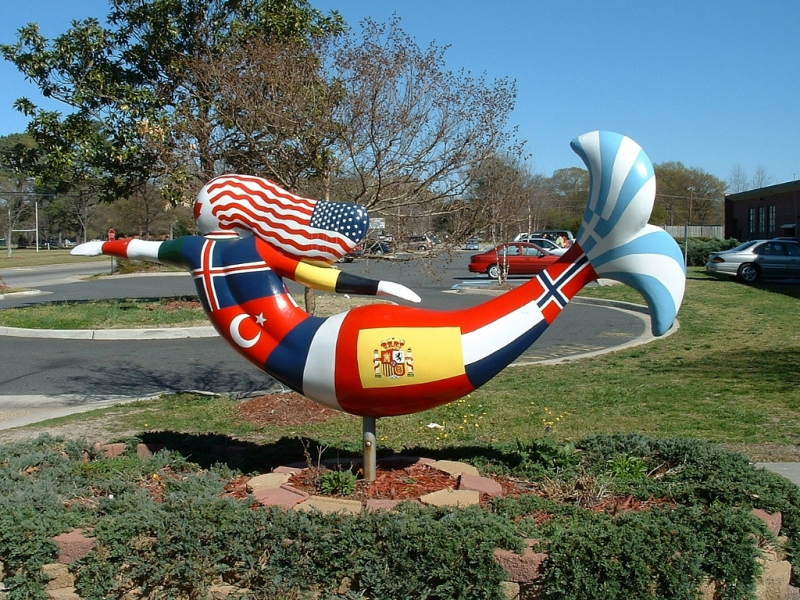Norfolk Mermaid.  Photo © by Kevin Girard.