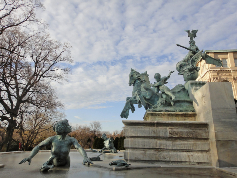 Fountain of Life at NY Botanical Gardens.  Photo © by Cristina Vinatoriu.