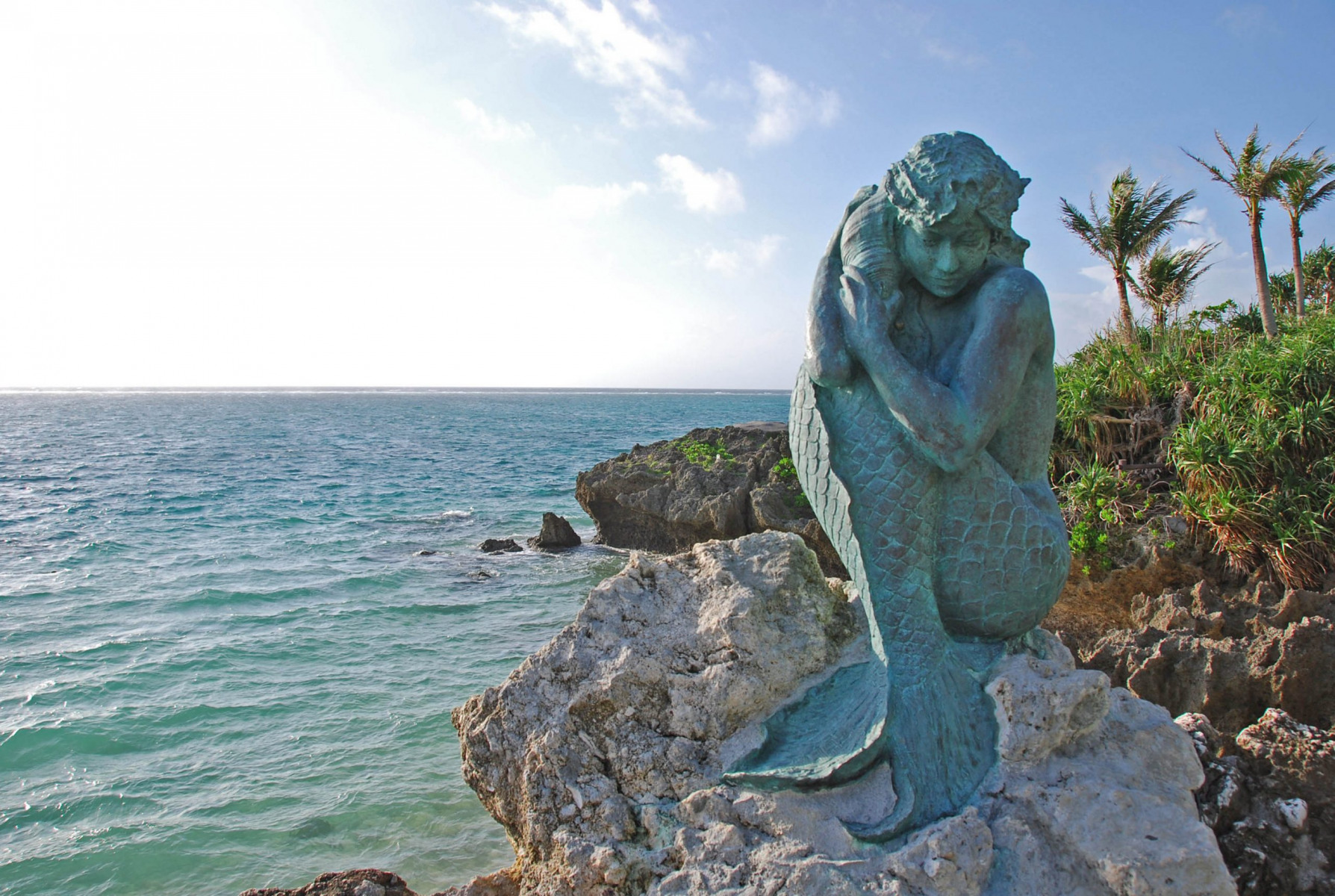 Mermaid hero on Okinawa's Moon Beach - Mermaids of Earth